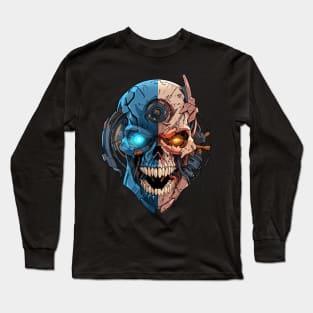 Cyborg sentinel skull Long Sleeve T-Shirt